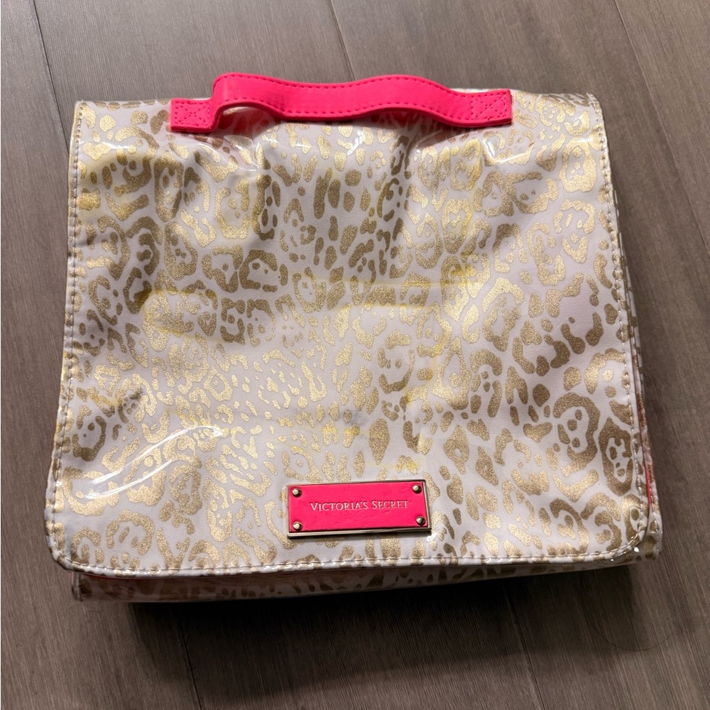 Victoria's Secret Gold and Pink Travel Bag